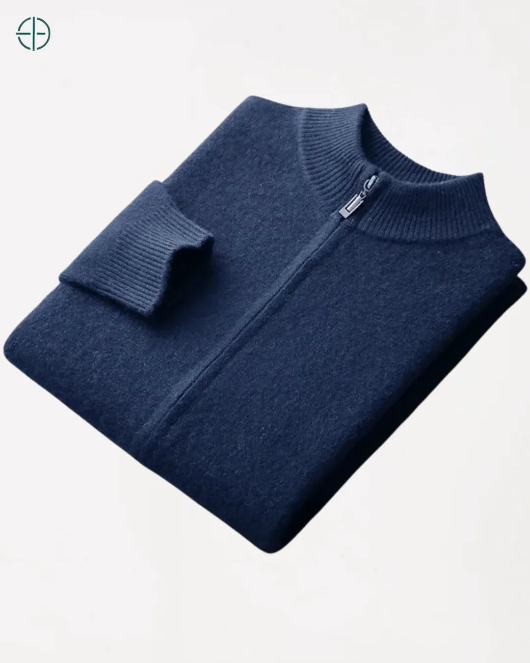 Cardigan fechado exibindo o estilo discreto e nobre