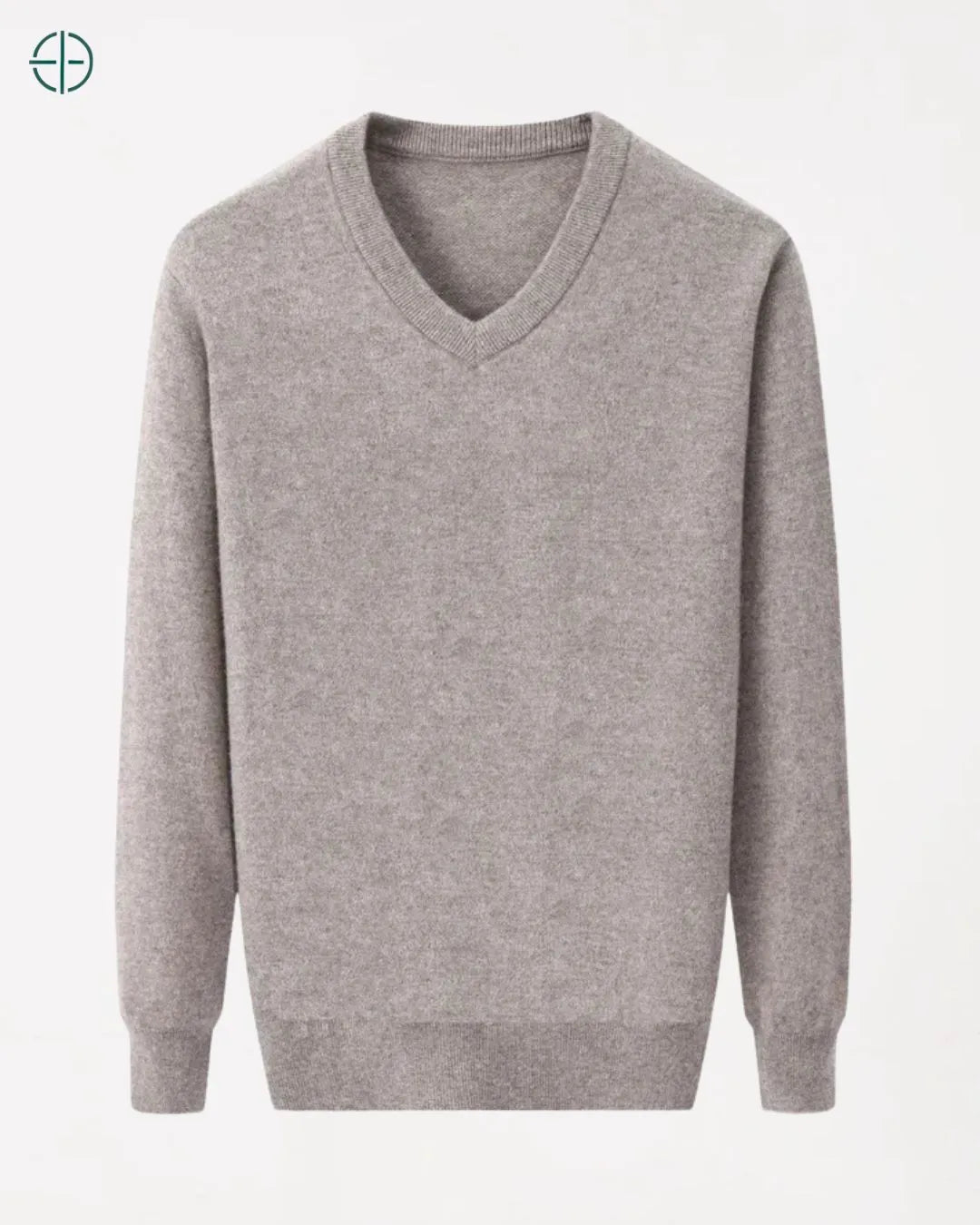 Casaco Engrossado Gola V 100% Caxemira | Rest Money™