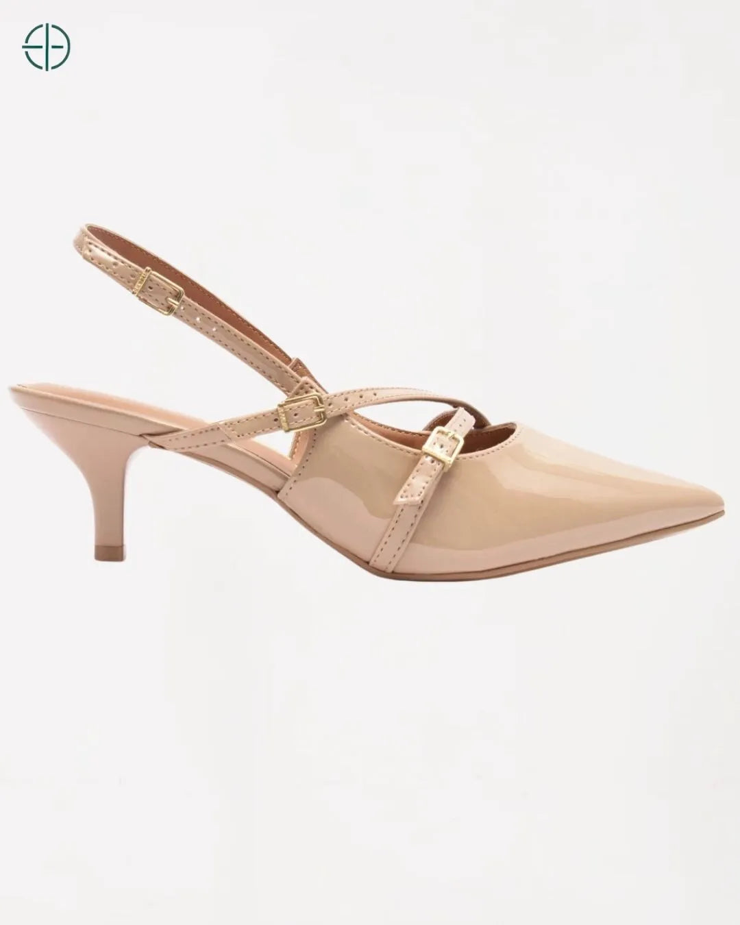 Fivela com acabamento refinado, trazendo um toque de sofisticação