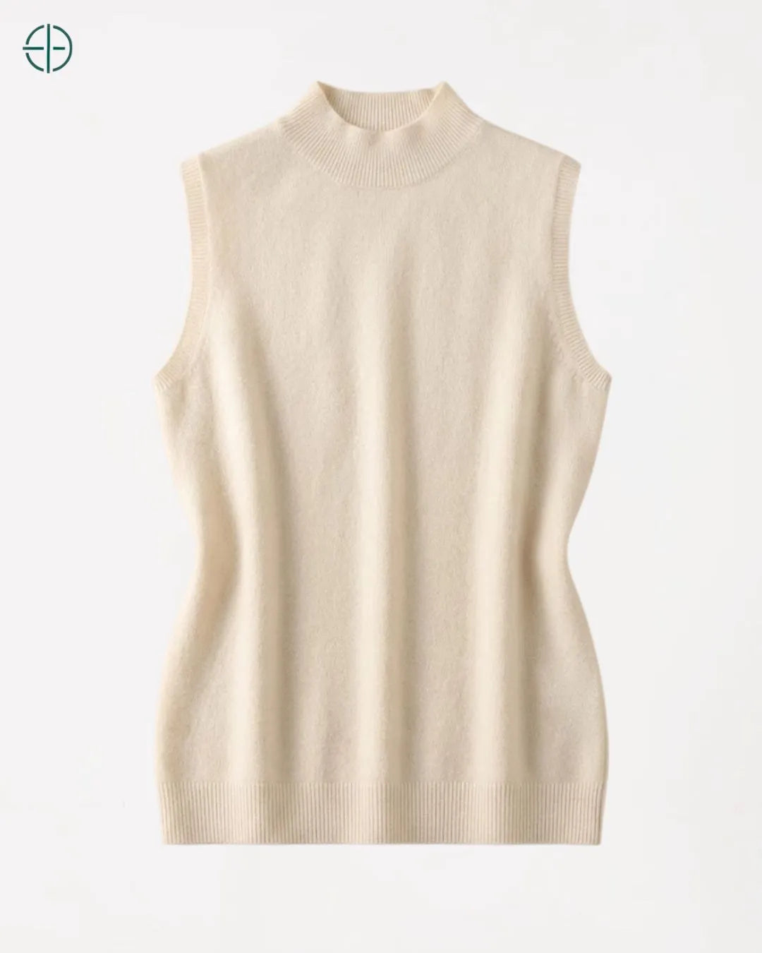Colete Gola Alta 100% Caxemira | Rest Money™