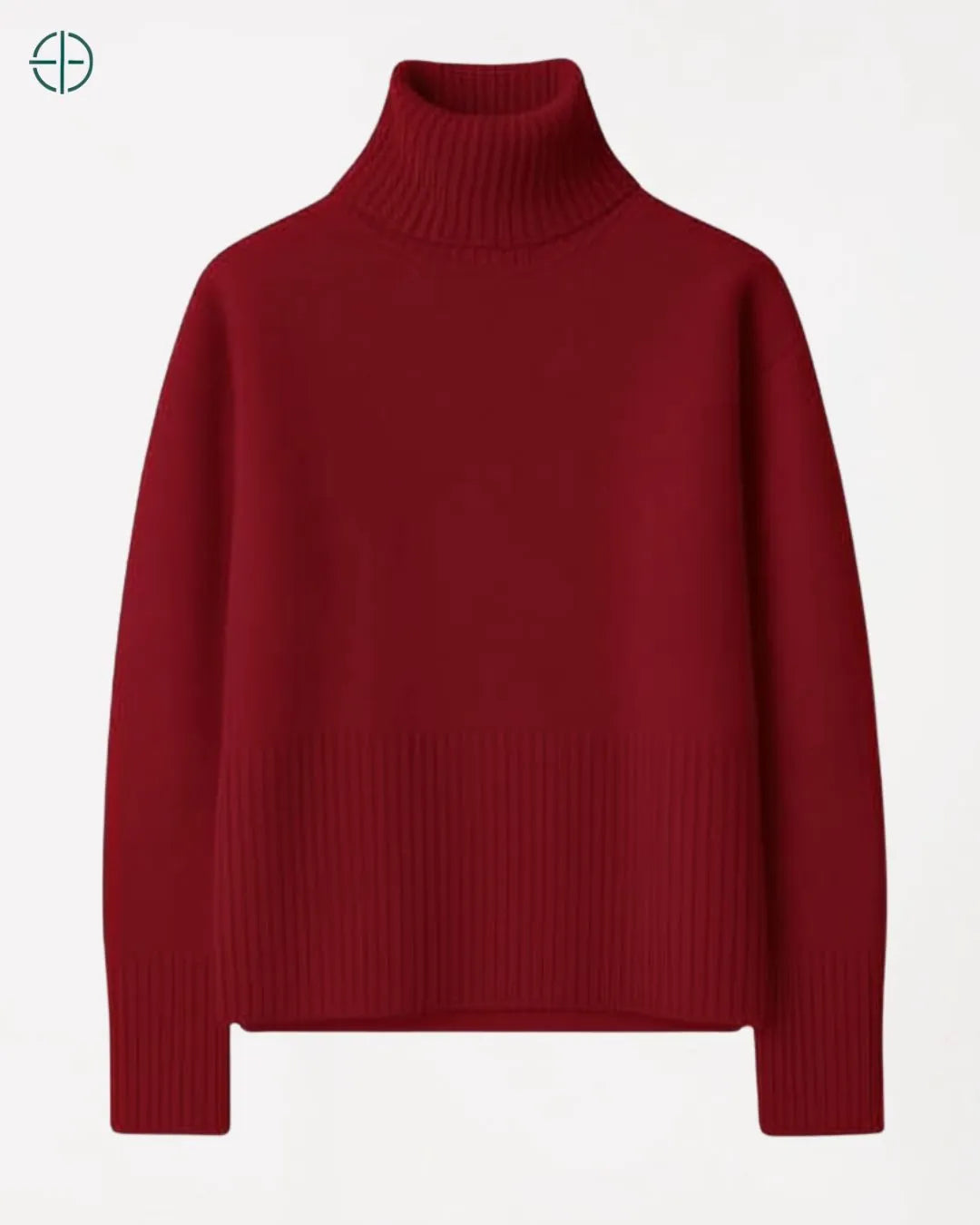 Suéter Gola Alta Oversized 100% Caxemira | Rest Money™