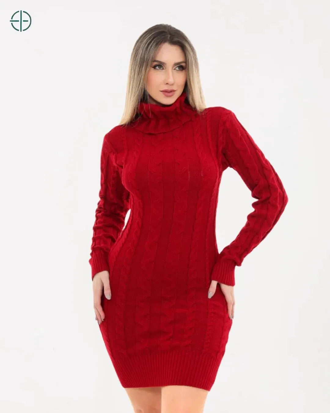 Close na textura do tricot, mostrando como o material confere conforto e sofisticação ao look