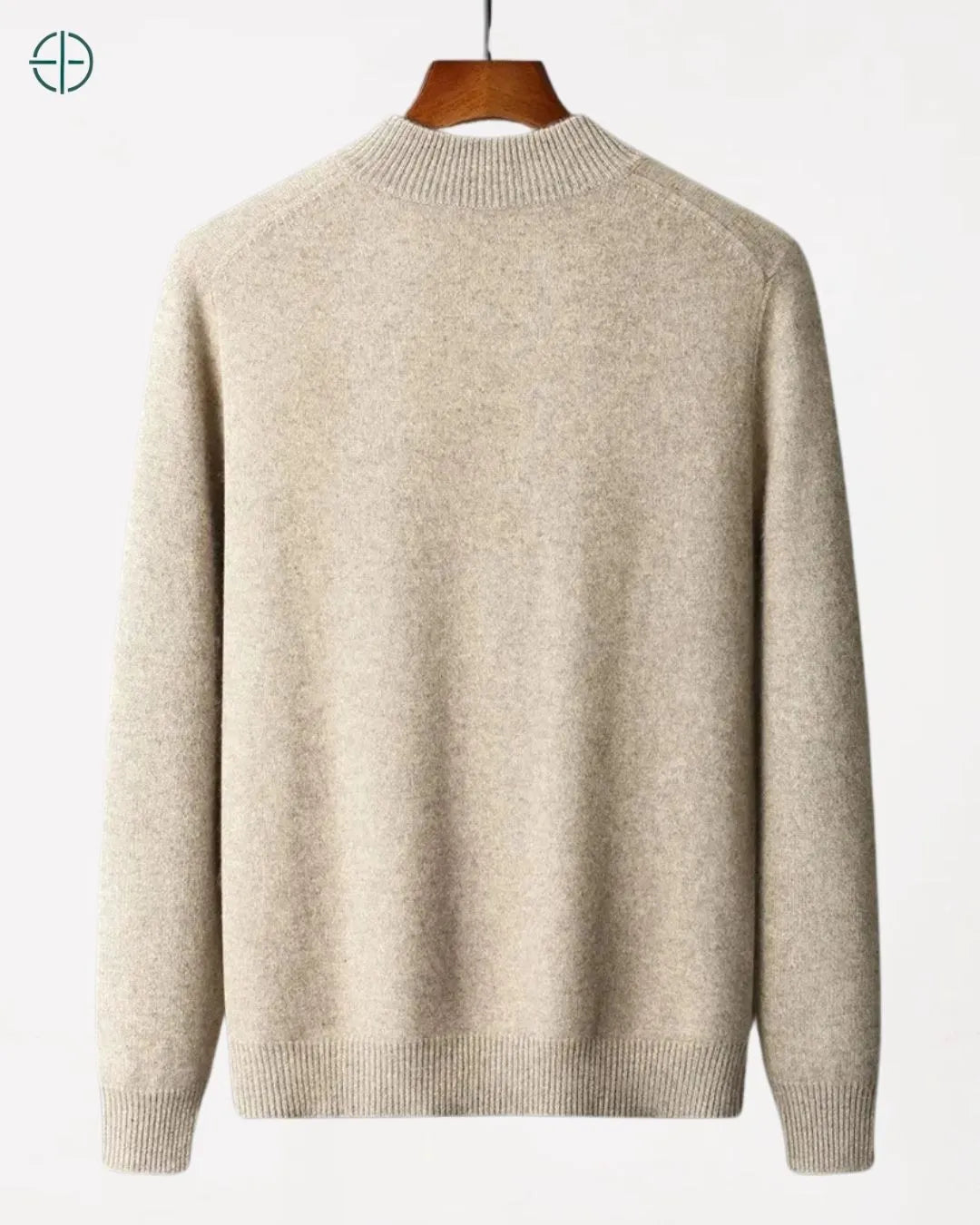 Homem vestindo cardigan Rest Money com elegância atemporal