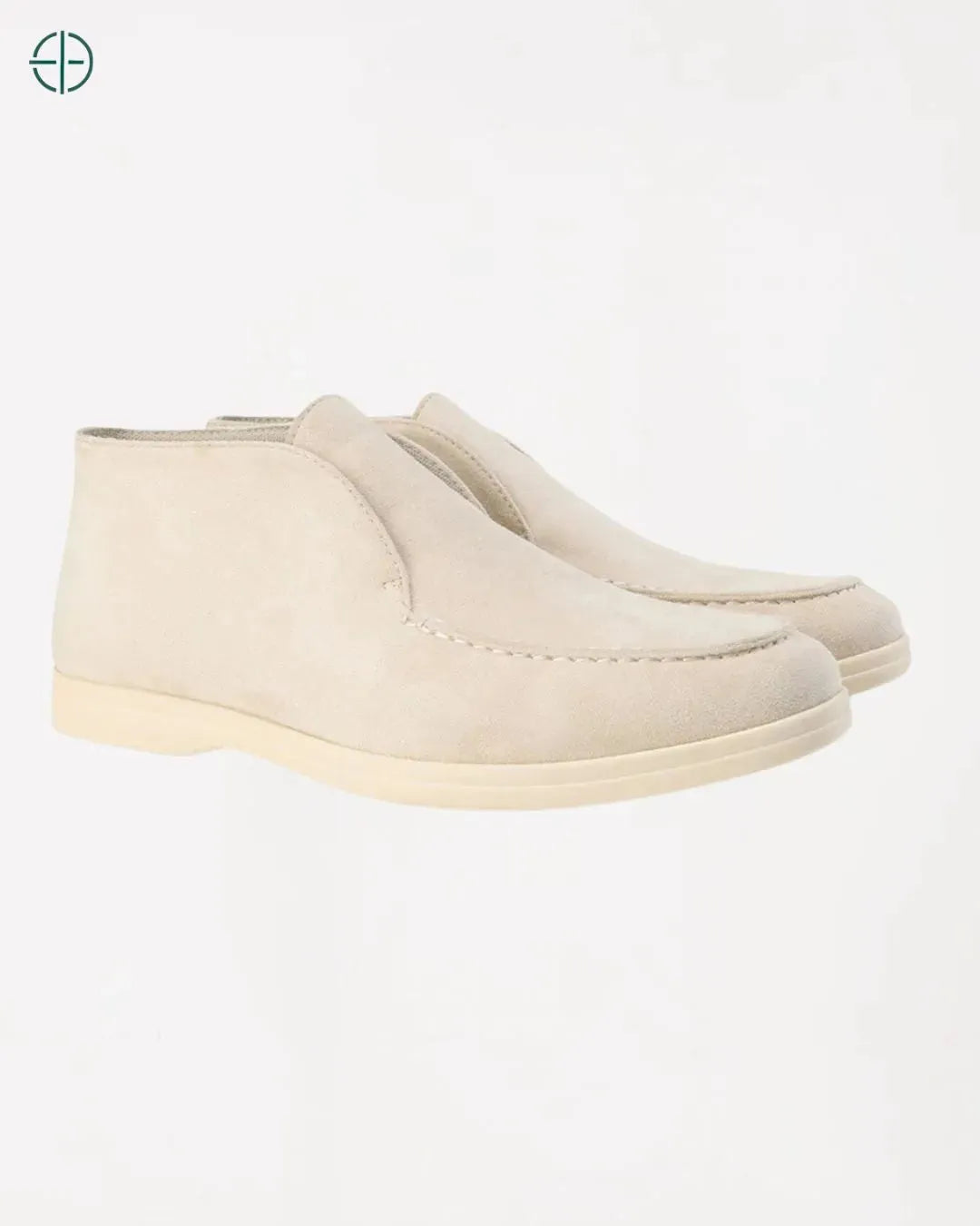 Mocassim Alto de Camurça Branco | Rest Money™