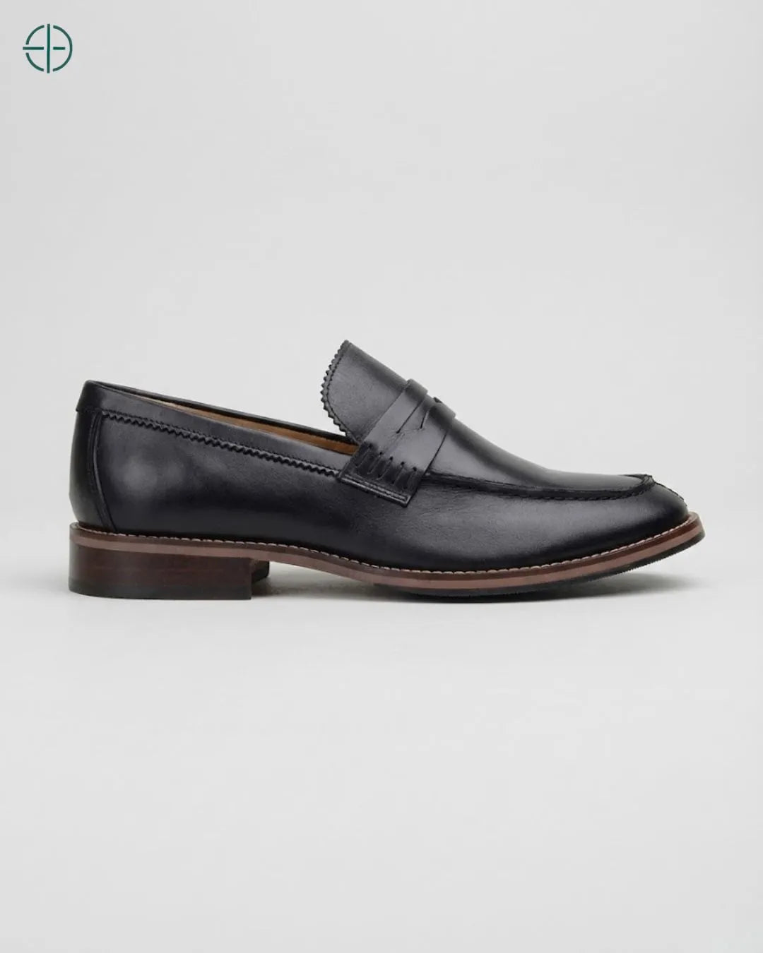 Mocassim Penny Black & Brown