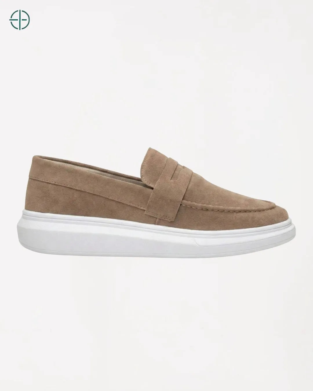 Mocassim Penny Loafer em Camurça