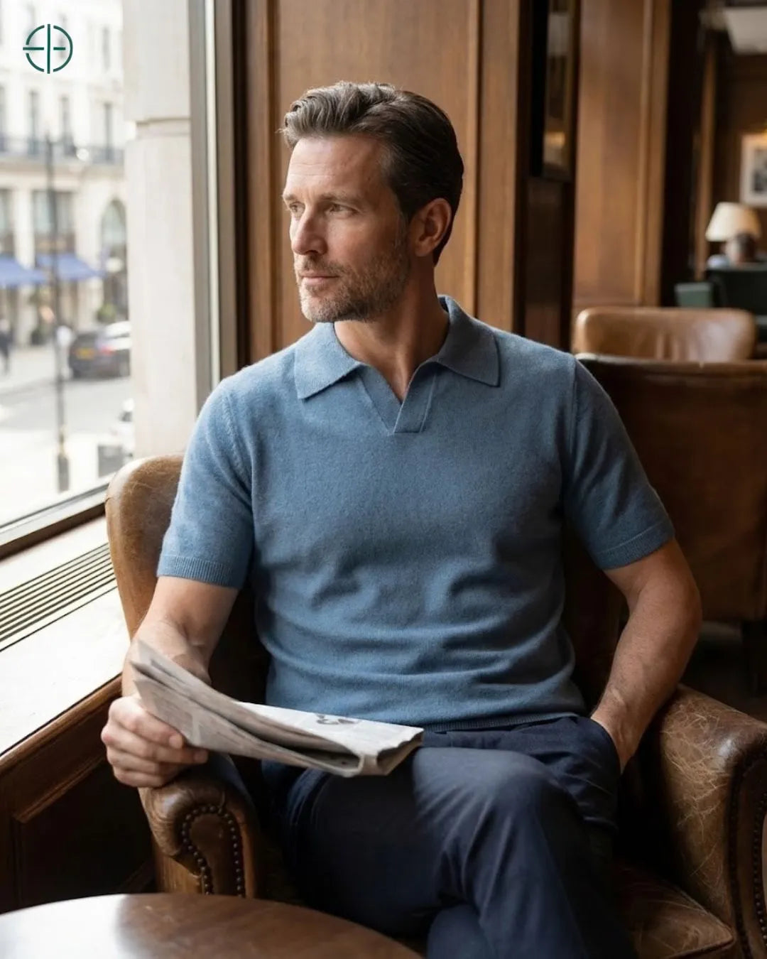 Polo_Masculina_Modena_100_Cashmere_Rest_Money_
