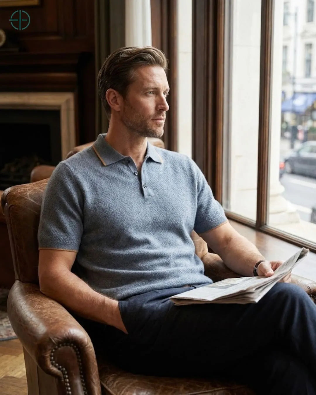 Polo_Masculina_Sanremo_100_Cashmere_Rest_Money_