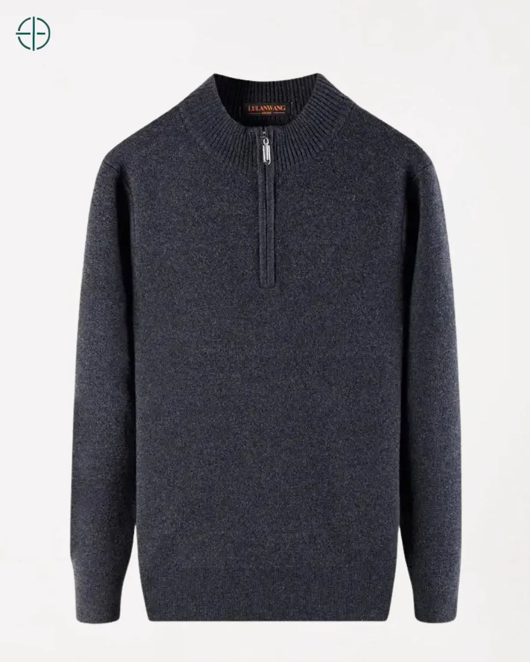 Pulôver Meio Zíper Grosso 100% Caxemira