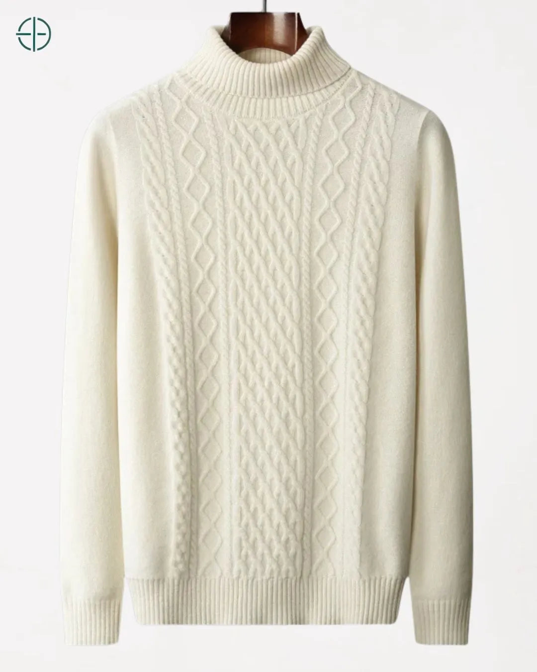 Suéter Gola Alta Grosso 100% Caxemira