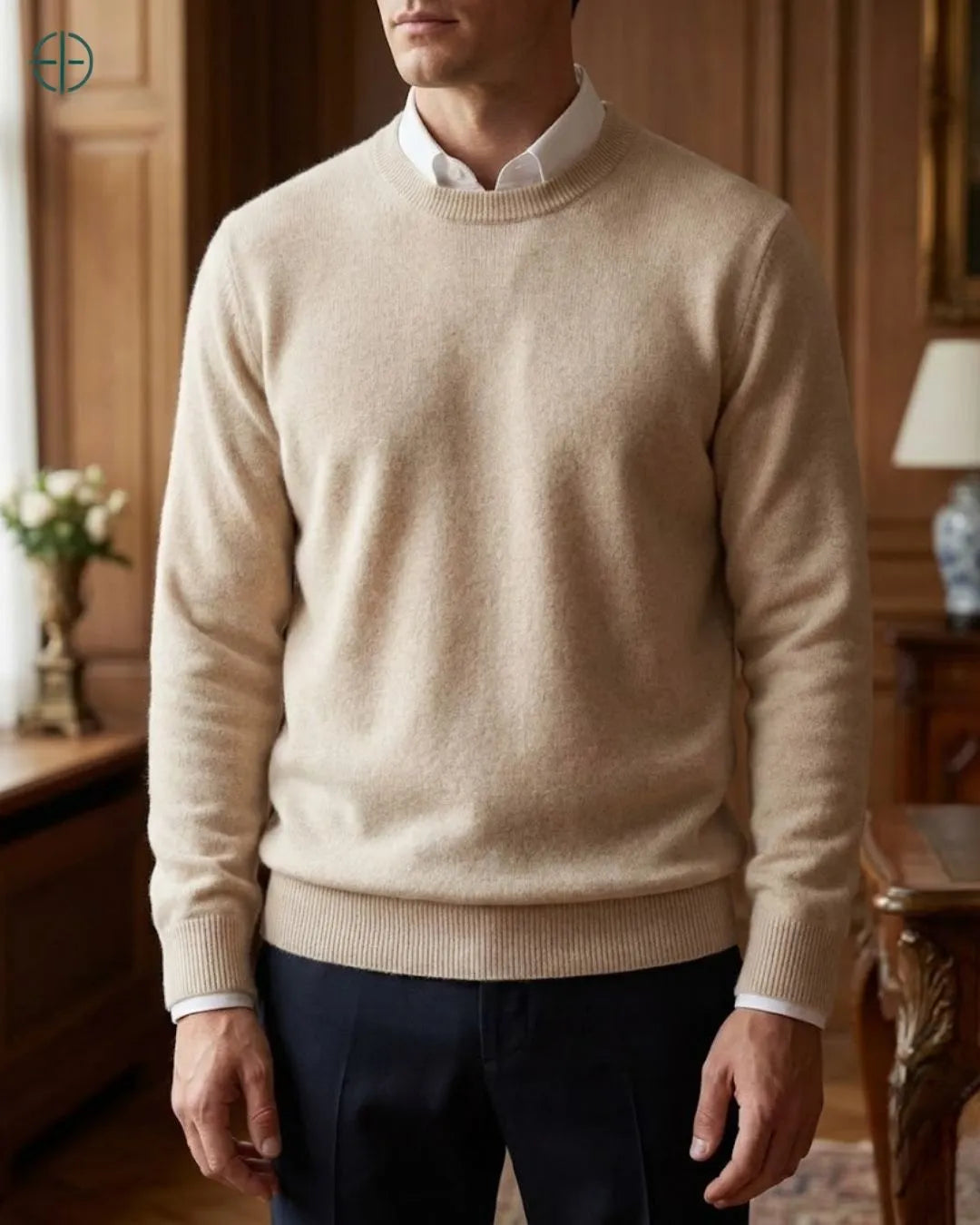 Sueter_Masculino_Gola_Redonda_100_Caxemira_Rest_Money_