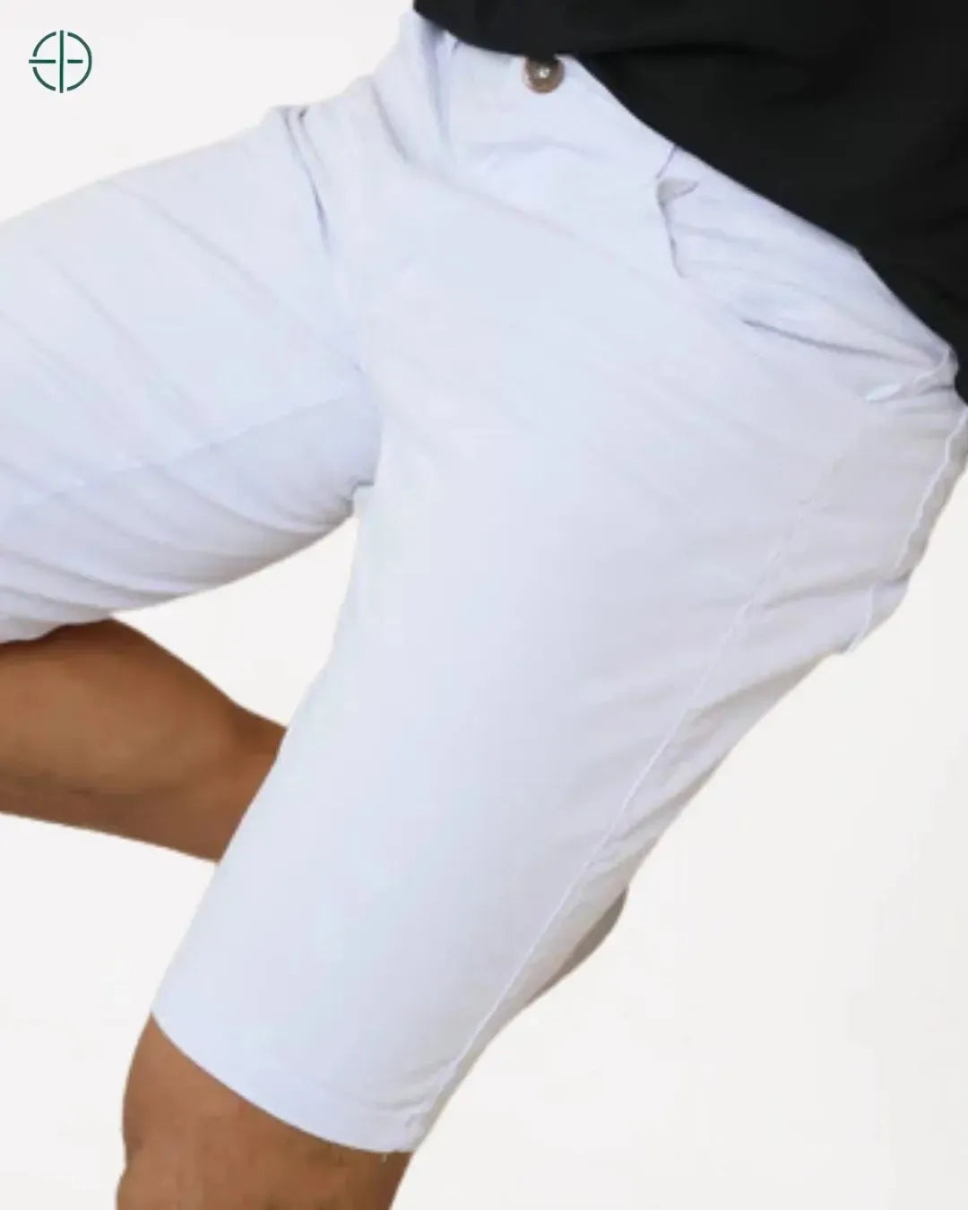 corte alfaiatado em bermuda masculina casual
