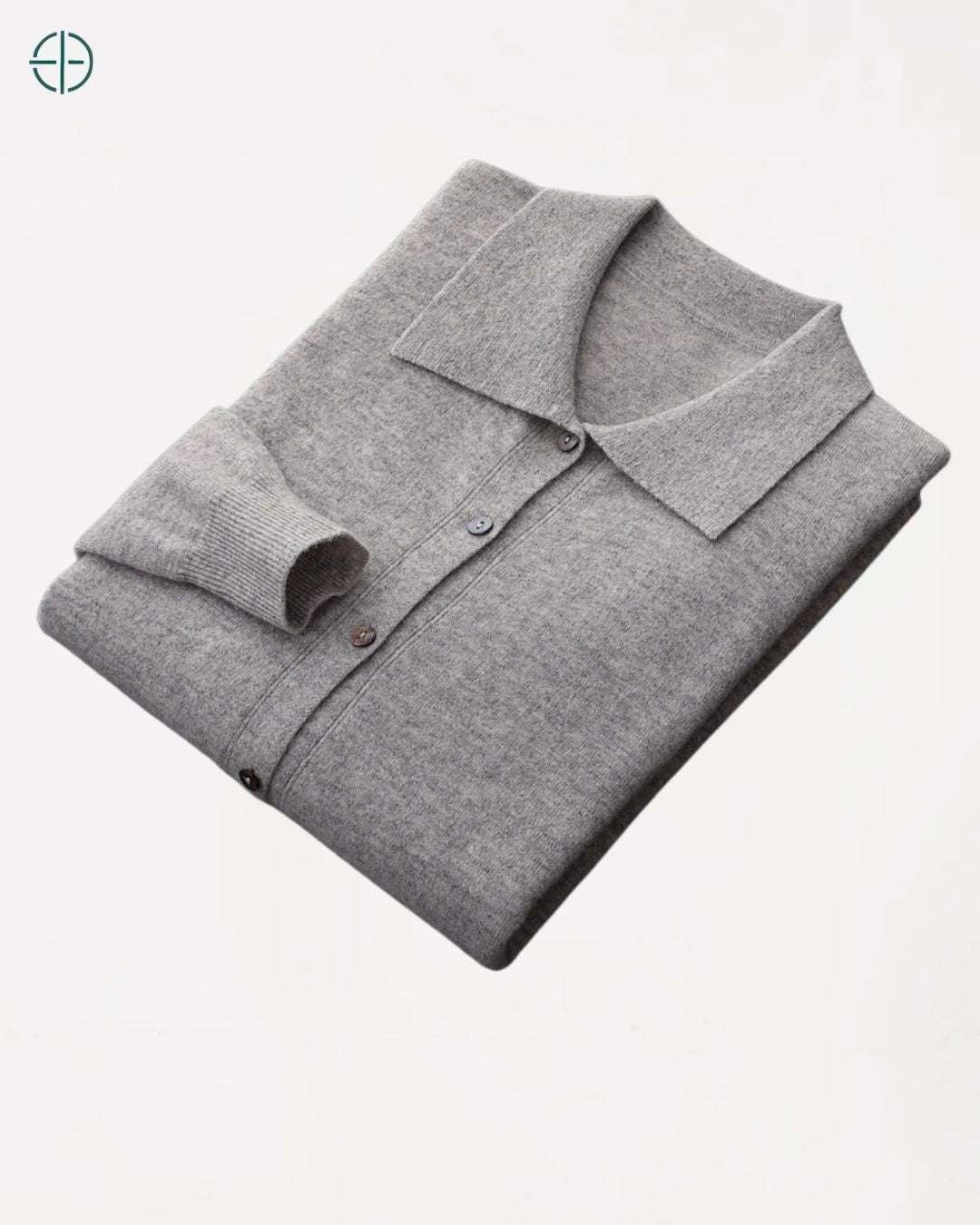 Detalhe do punho canelado, com um ajuste delicado e confortável em caxemira.