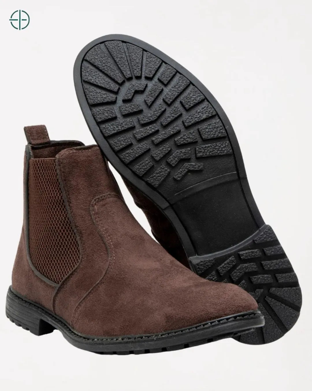 botina masculina chelsea country em couro camurça legítimo