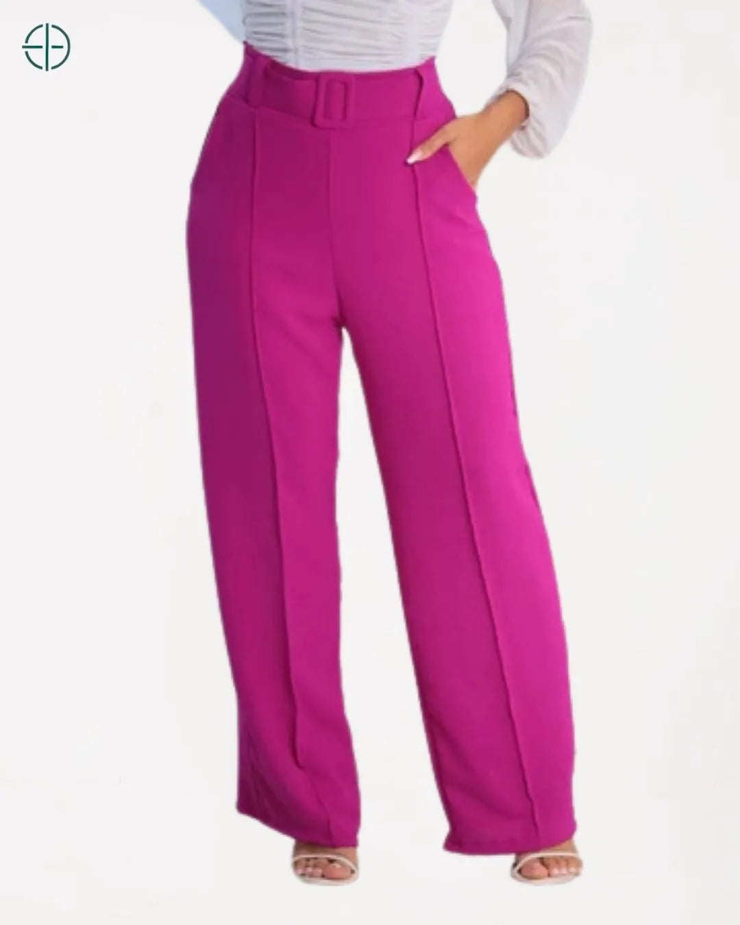 calça usada com blusa leve, ideal para dias quentes