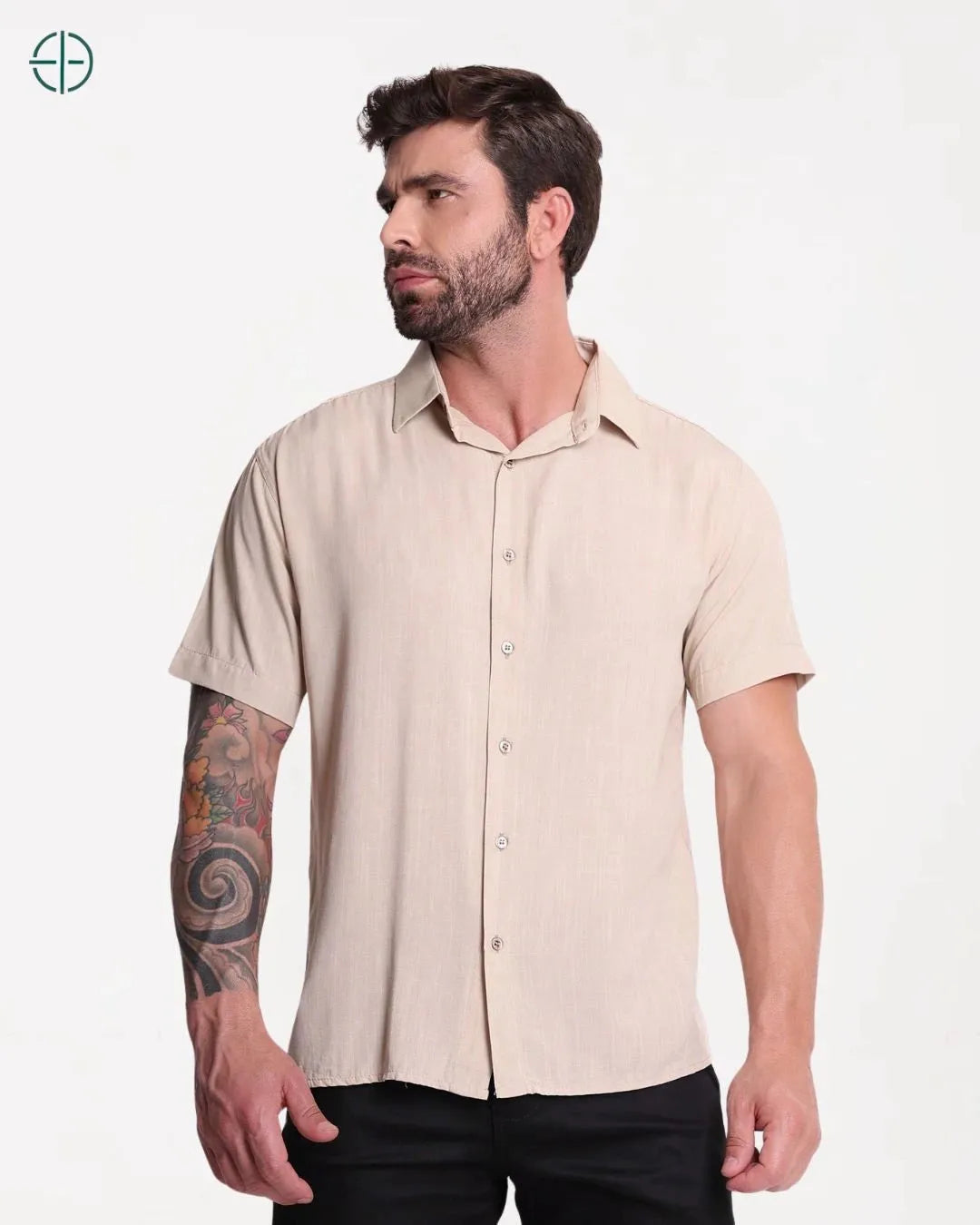 camisa 100% viscolinho masculina – premium, elegante e sofisticada