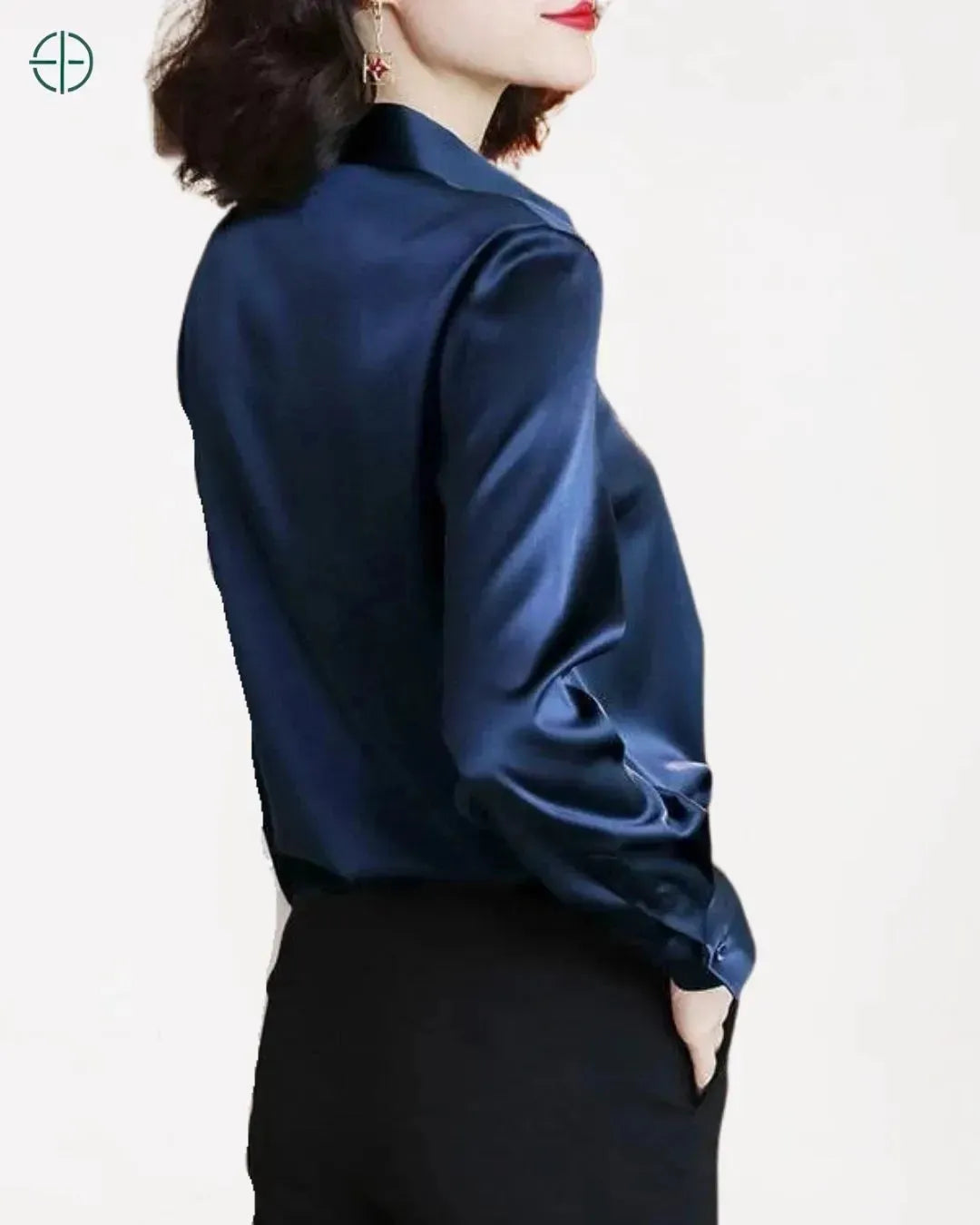 visual formal e sofisticado com a camisa de seda