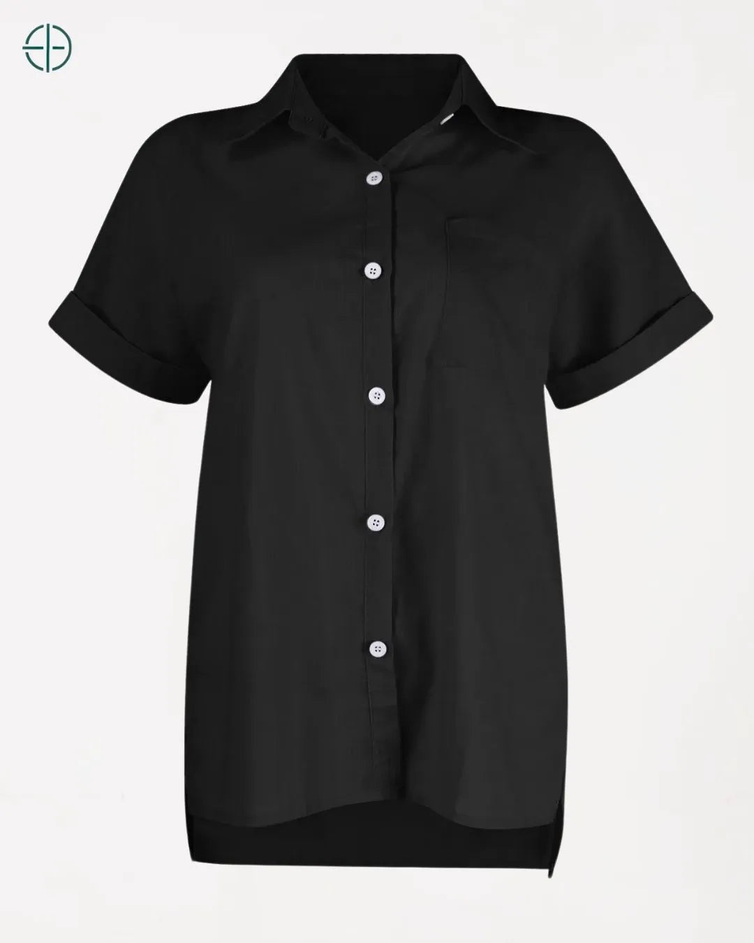 detalhe da parte de trás da camisa com acabamento limpo