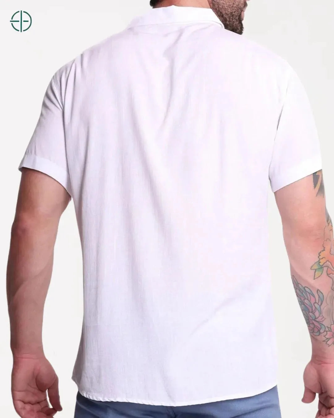 camisa de viscolinho old money – sofisticação para um look clássico