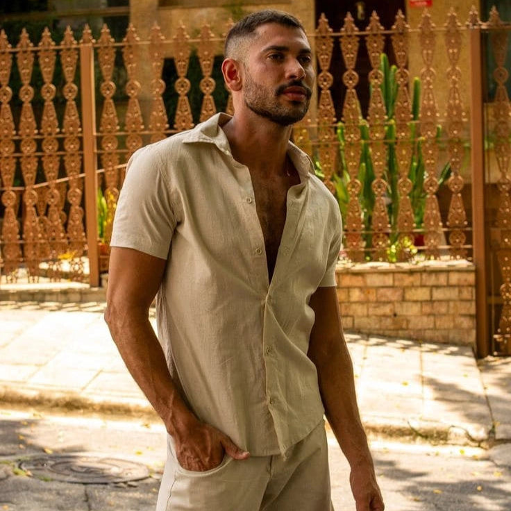 camisa viscolinho masculina old money – peça essencial para um estilo refinado