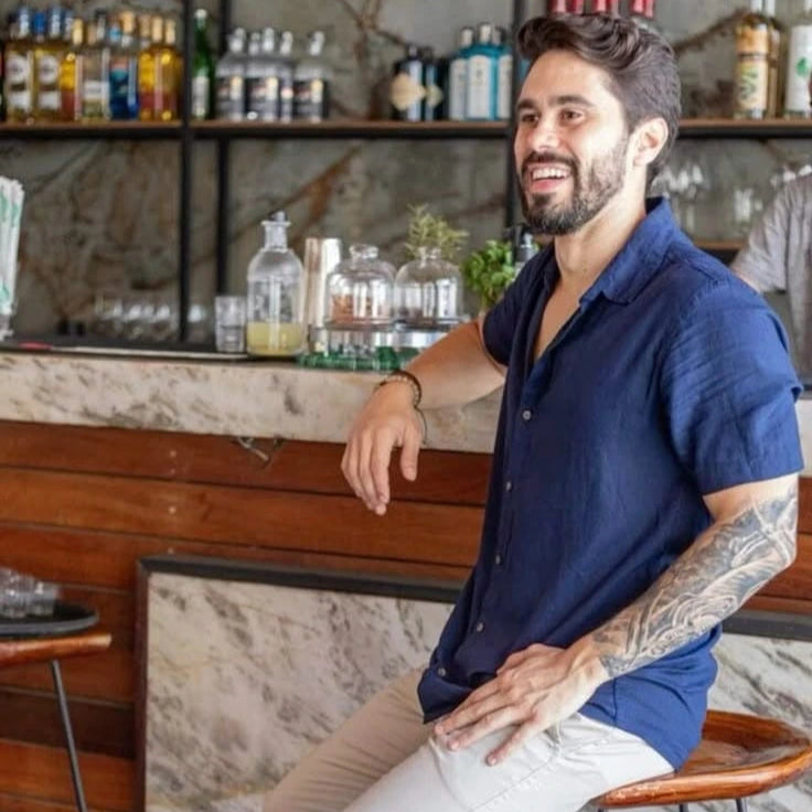 camisa masculina clássica – estilo atemporal em viscolinho premium