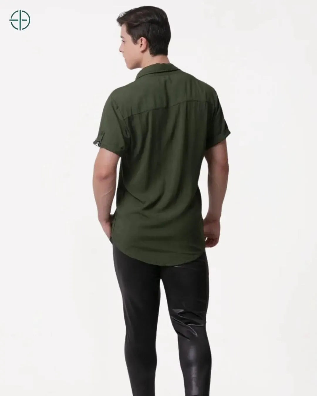 camisa masculina social casual – viscolinho premium para um toque elegante