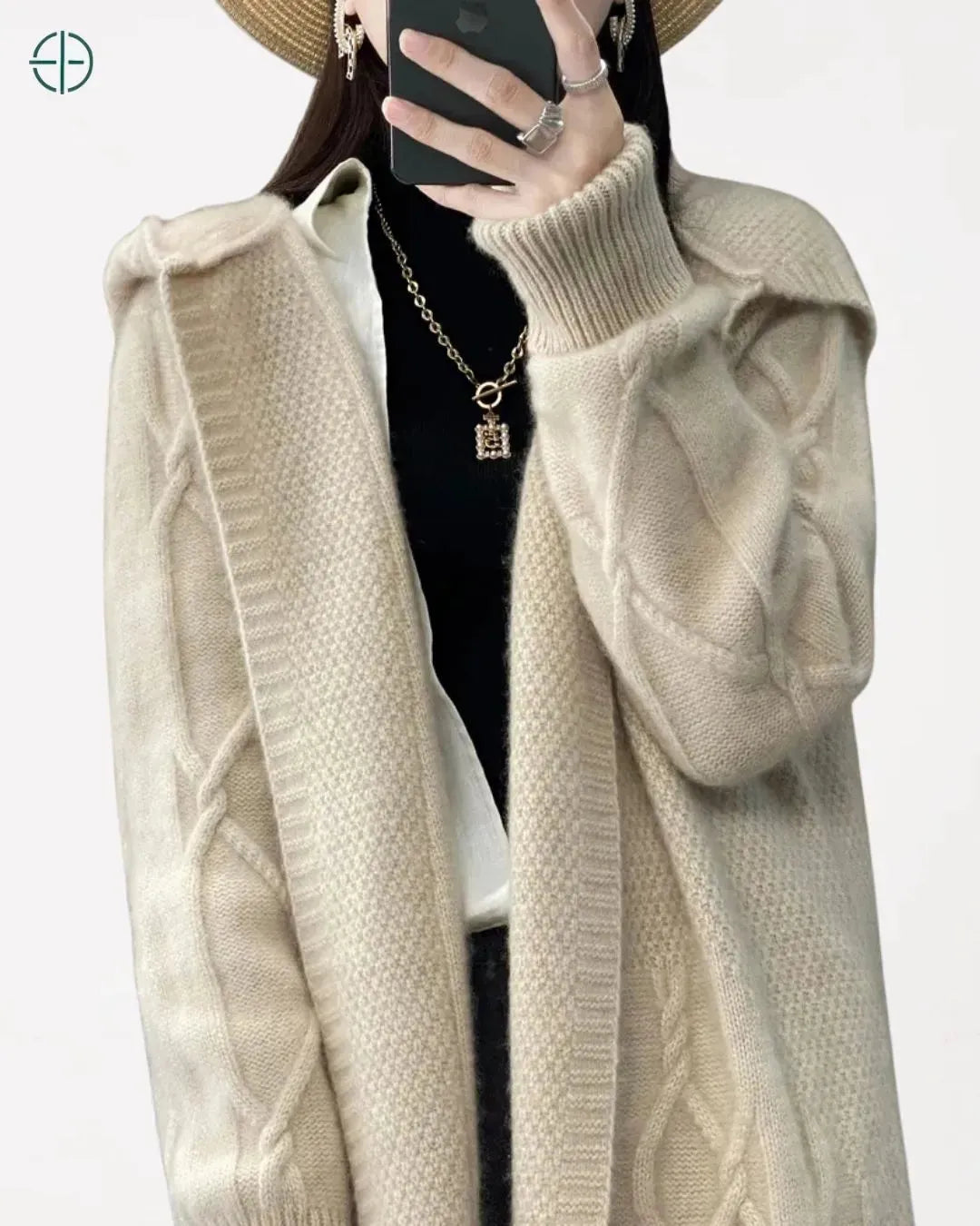 cardigan fechado, ideal para dias frios com estilo