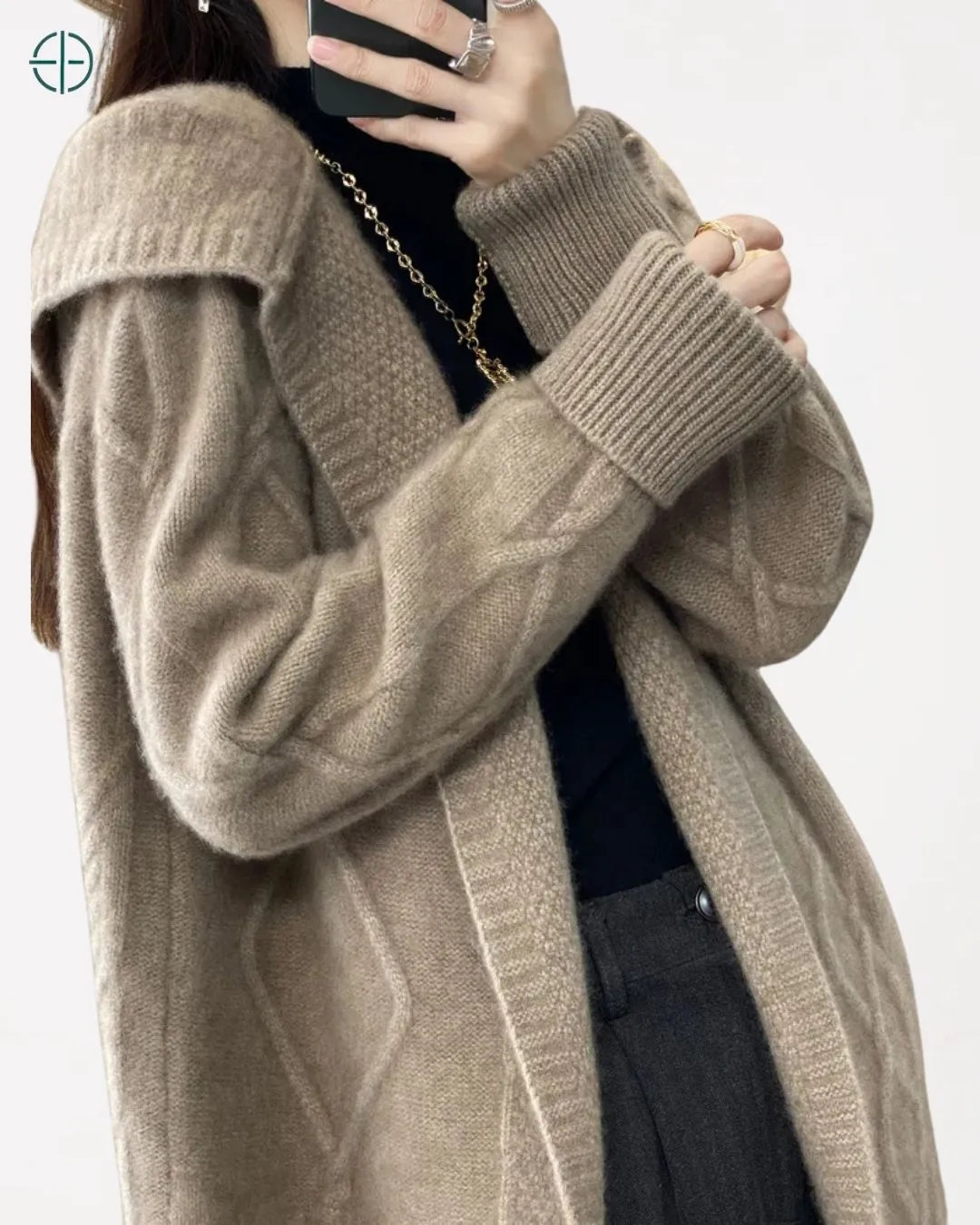 trama natural da lã merino com textura sofisticada