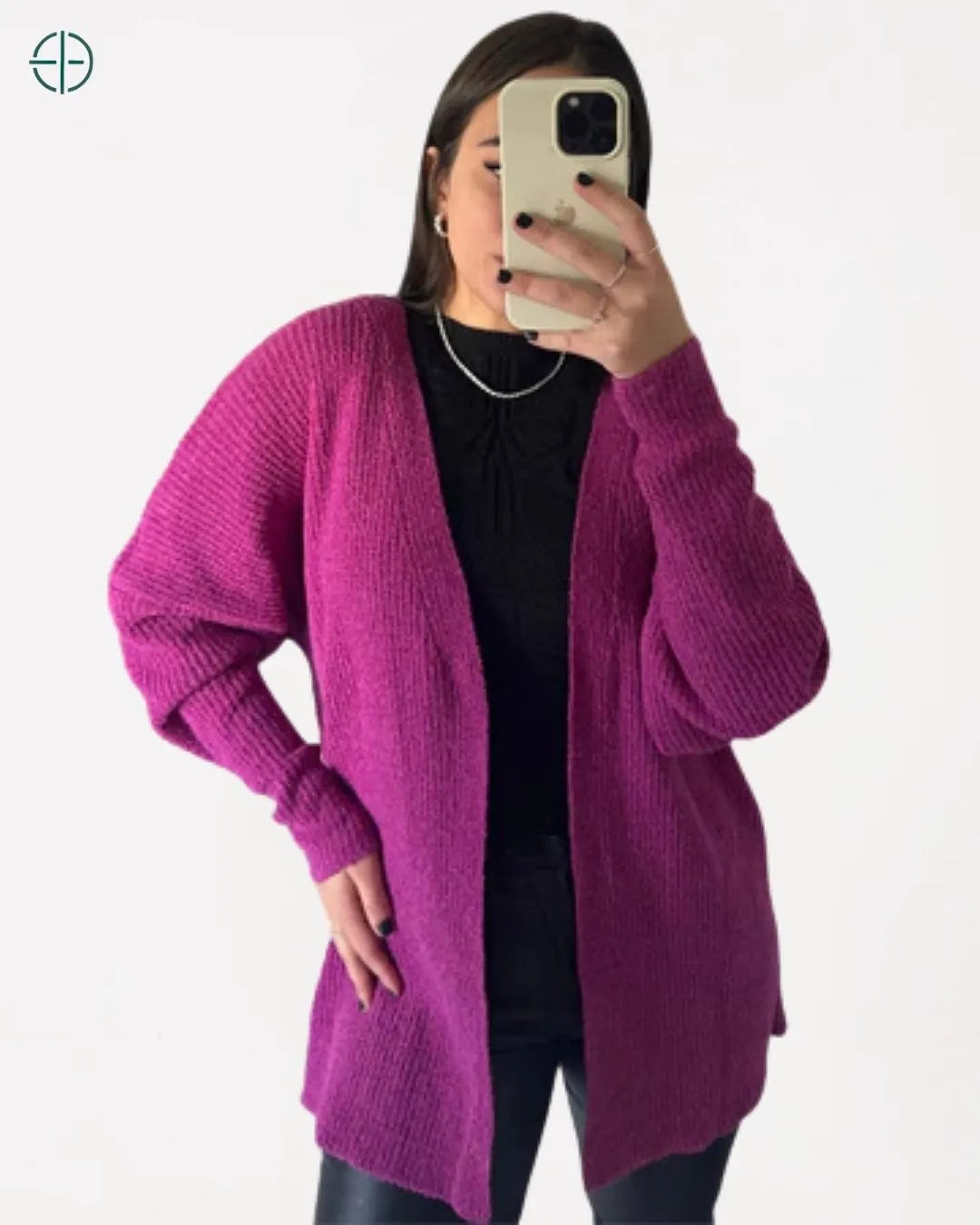 textura do tricot em detalhe macro da peça