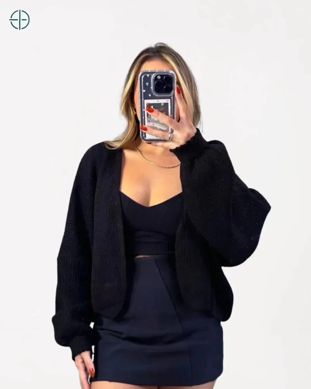 look diurno com casaco tricot combinando conforto e estilo