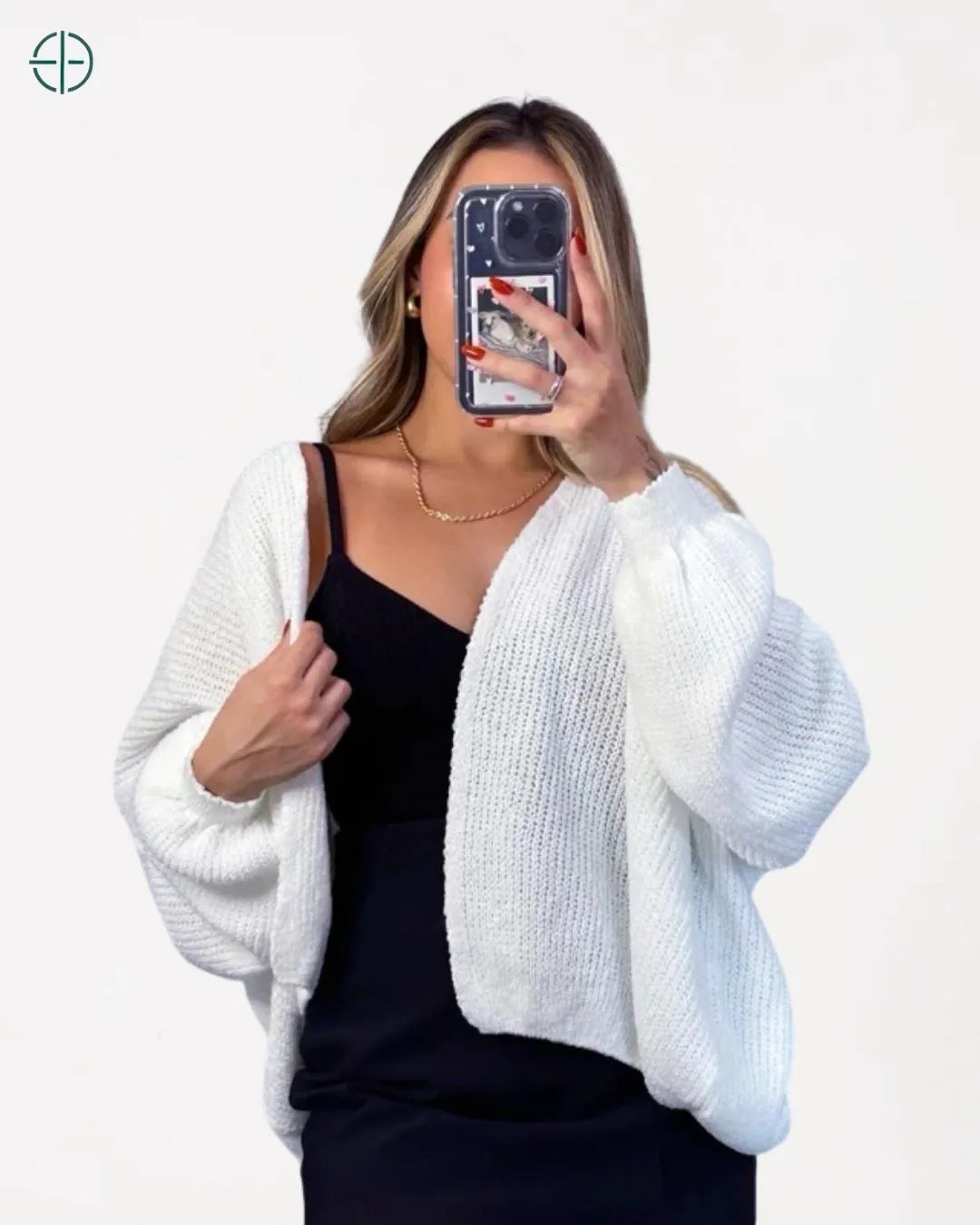 outfit feminino com casaco tricot ideal para meia-estação