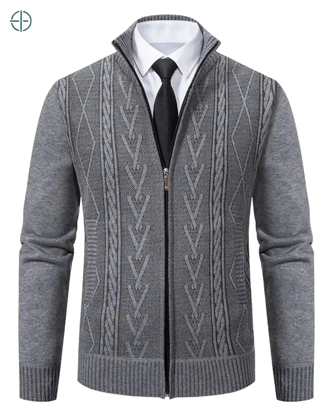 Combinação com calça de alfaiataria e loafers de couro