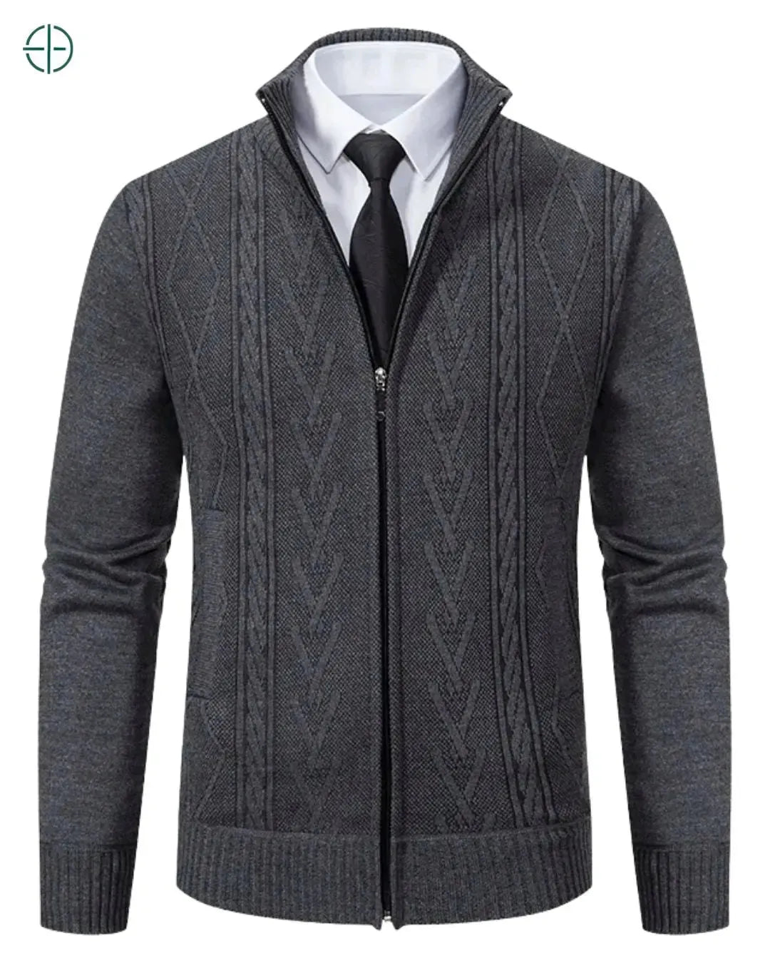 Detalhe lateral com foco nos punhos e costuras