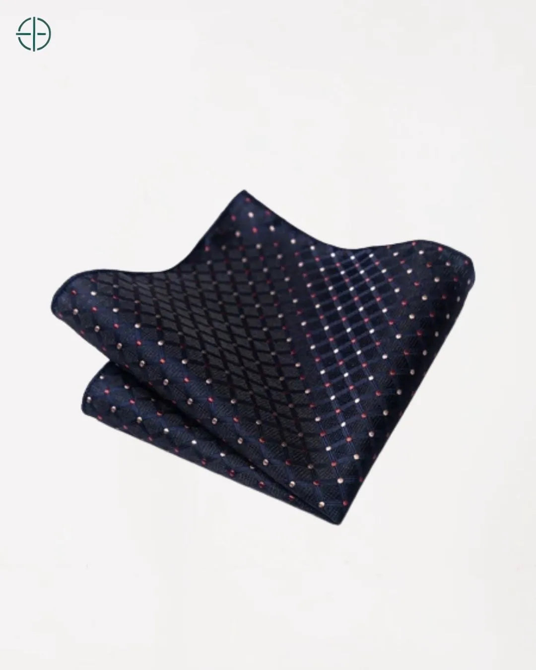 lenço quadrado masculino marrom escuro para terno