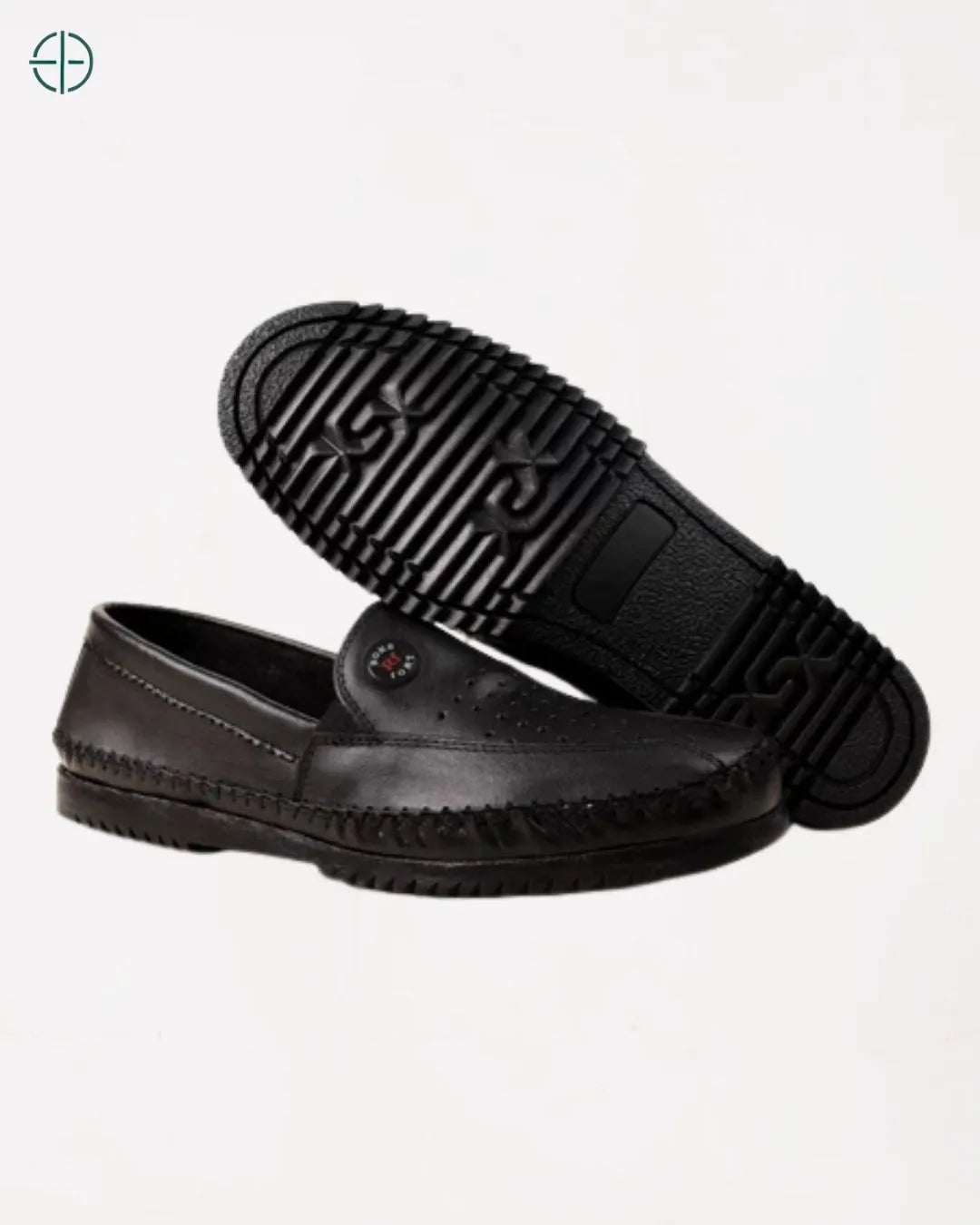 sapato em couro legítimo com visual discreto