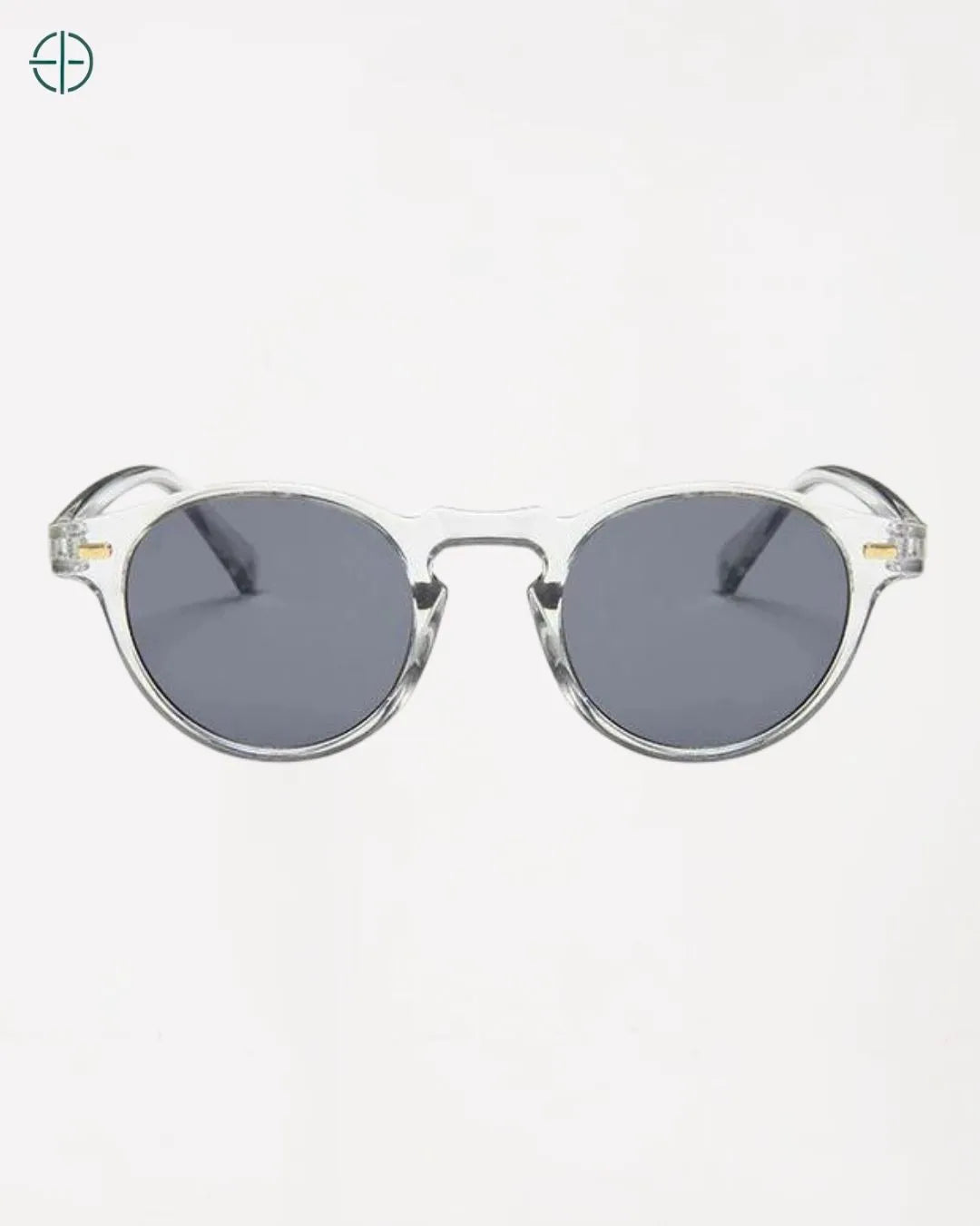 óculos de sol unissex bege com design moderno