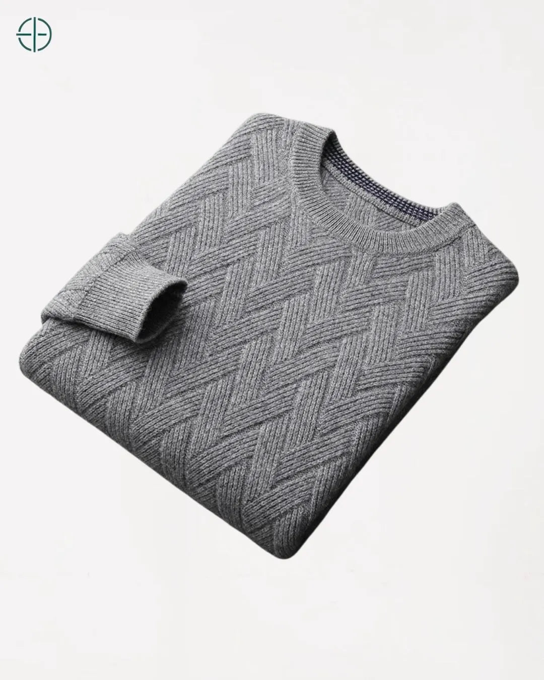 Close na trama encorpada da caxemira revelando nobreza têxtil