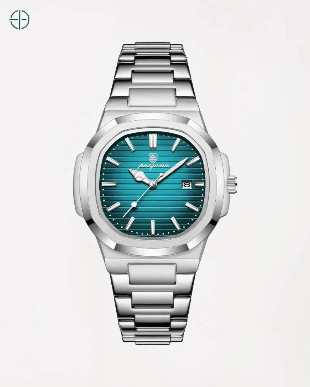 relogio-poedagar-aco-inox-verde-exclusivo