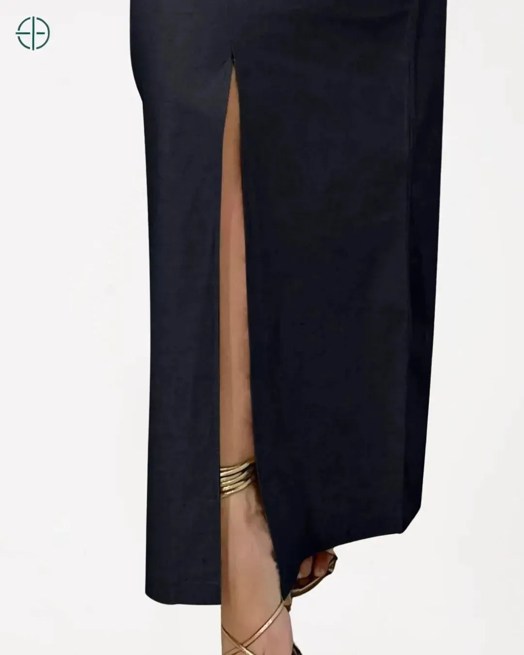 look elegante com camisa leve e saia de linho longa