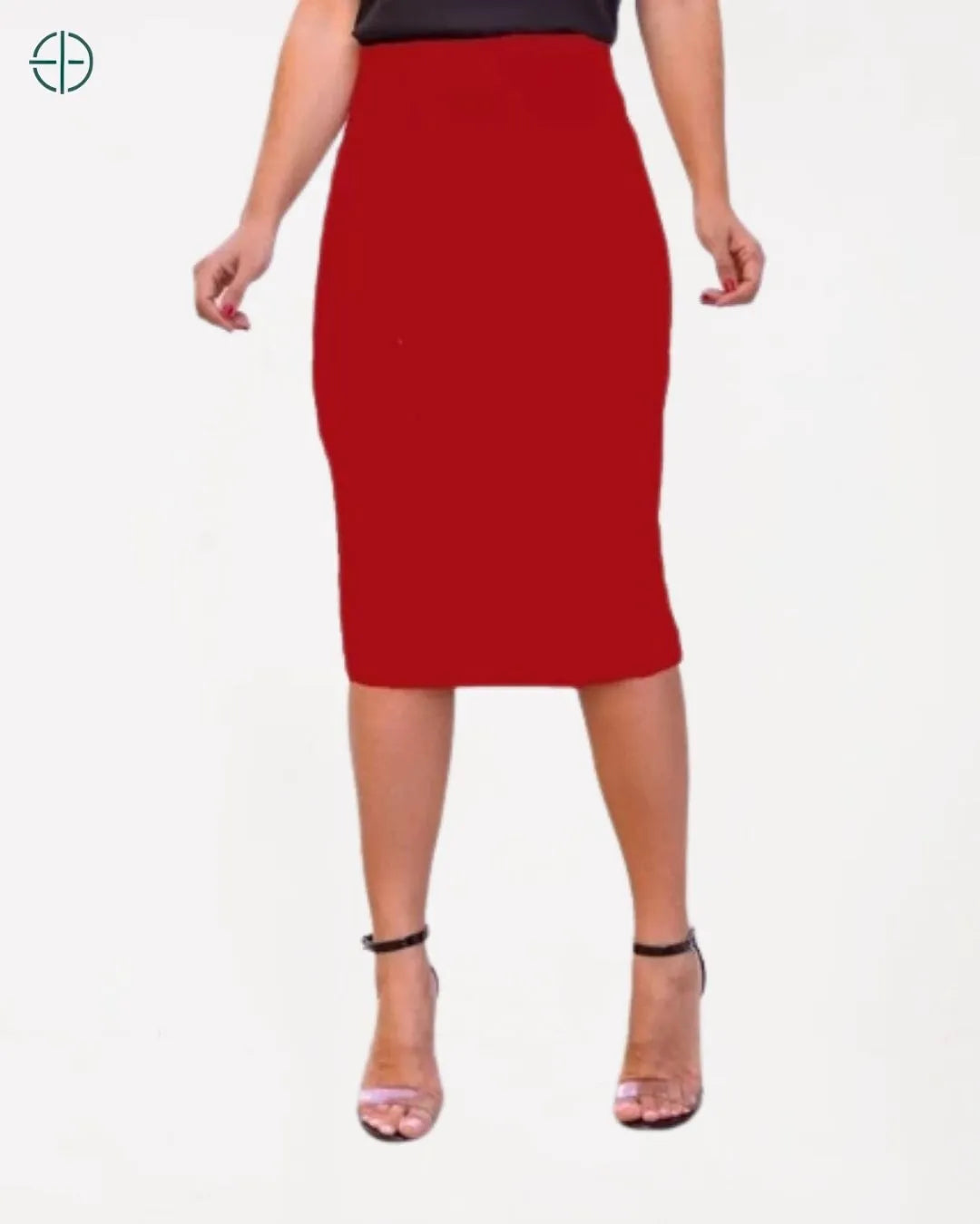 composição da saia com camisa branca para estilo formal