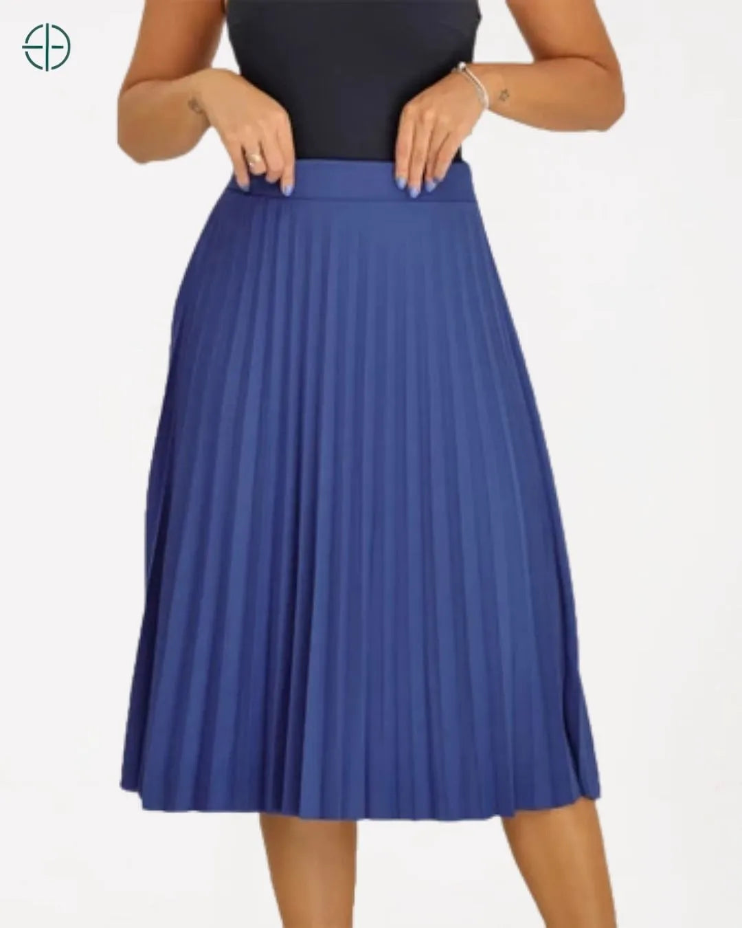 detalhe da cintura alta com elástico confortável