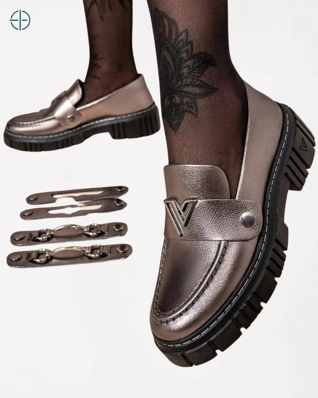 sapato feminino em couro com estilo clássico