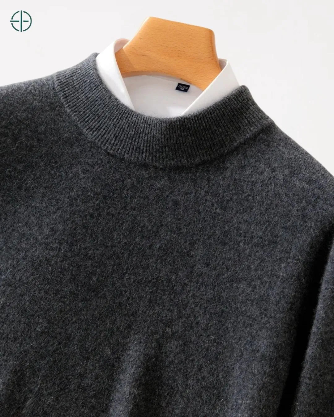 O modo como a luz reflete suavemente na superfície da malha de caxemira.