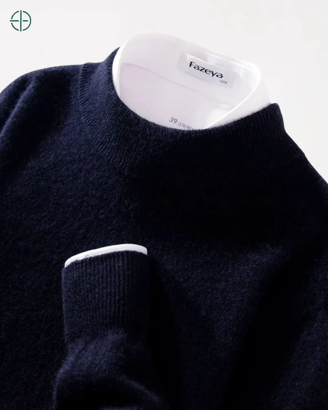 Close-up da textura do avesso da malha, tão suave quanto o lado externo.