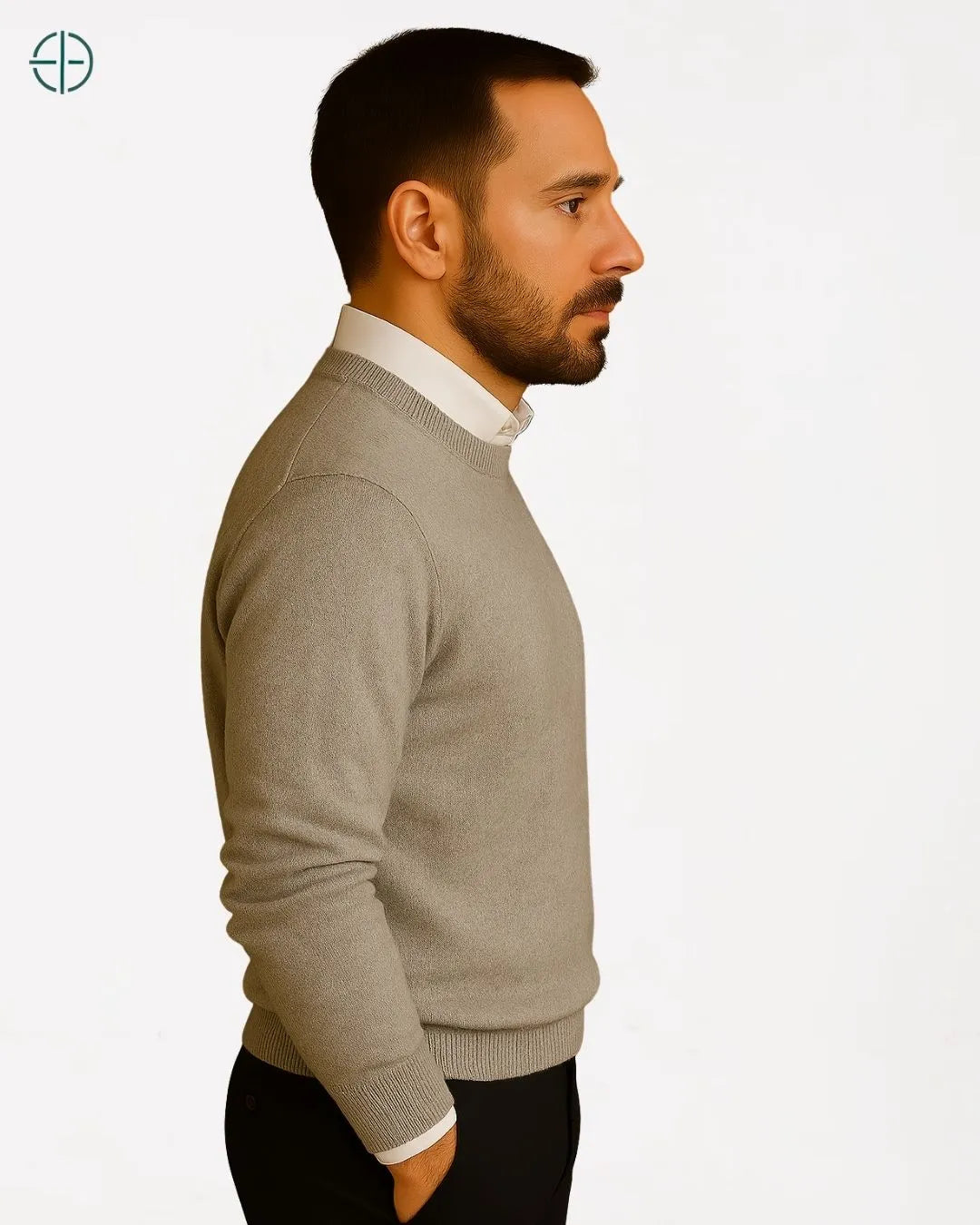 Conceito de moda old money ilustrado com peça básica e nobre