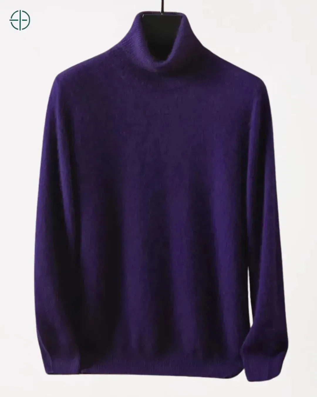 Detalhes da costura interna do suéter, mostrando qualidade e refinamento