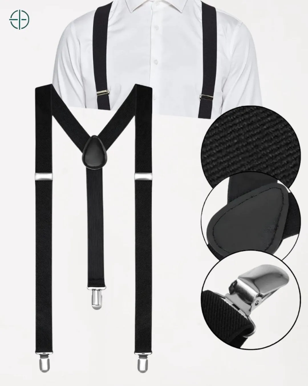 suspensório masculino marrom ideal para look retrô