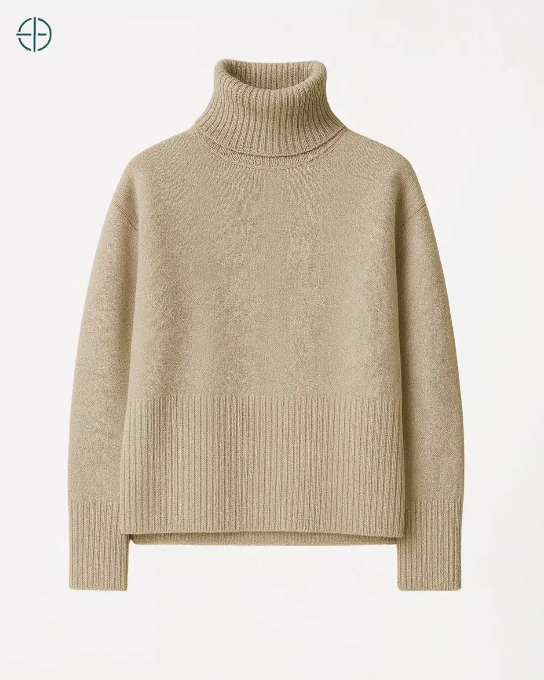 Suéter Gola Alta Oversized 100% Caxemira | Rest Money™