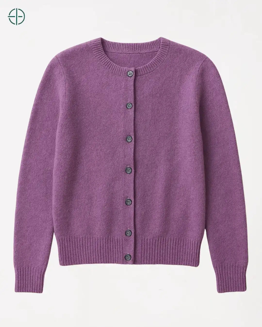 Suéter de Botões Gola Redonda 100% Caxemira | Rest Money™