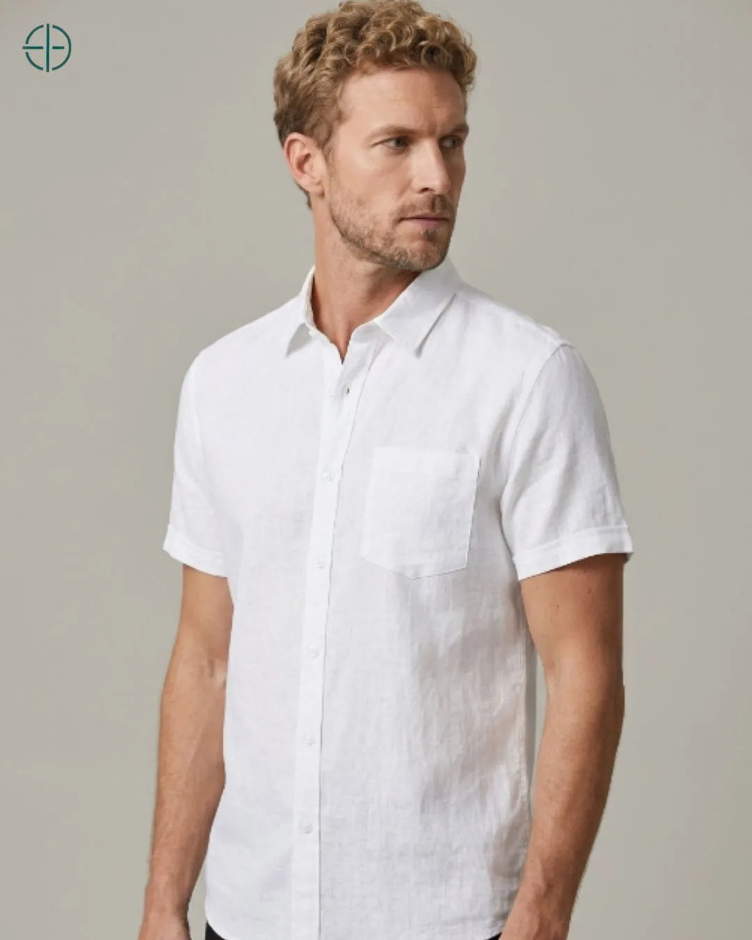 Camisa 100% Linho Belga Manga Curta | Rest Money™